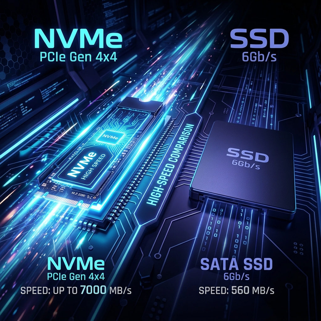 NVMe vs SSD Storage